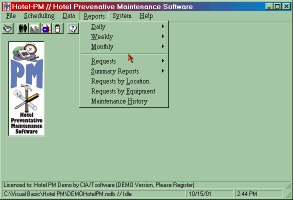 Reports Menu